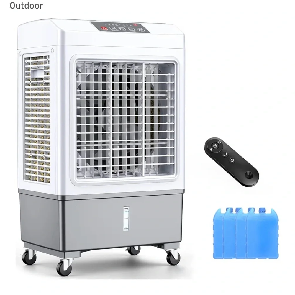Portable Air Cooler with Control Panel - White - Picture 7 of 10